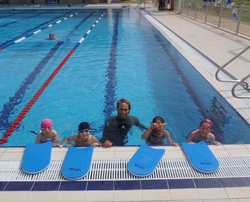 תמונות לימוד שחייה - אסף